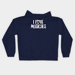 I Love Musicals Kids Hoodie